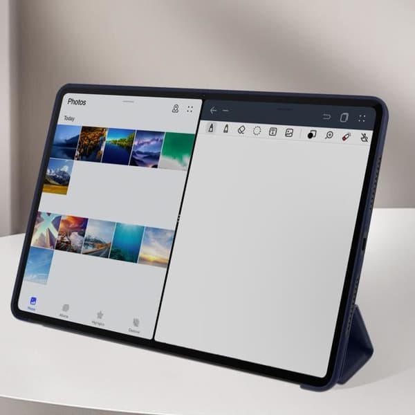 Housse Trifold - AVIZAR - Honor Pad 9 - Øko-læder - Multi-position støtte - Mørkeblå Blå