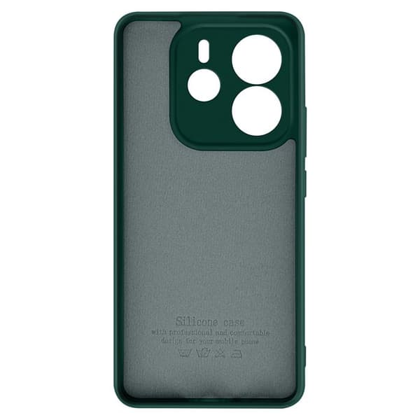 Coque för Xiaomi Redmi Note 14 4G Semi-styv Soft-touch Anti-fingeravtryck Grön gran Grön