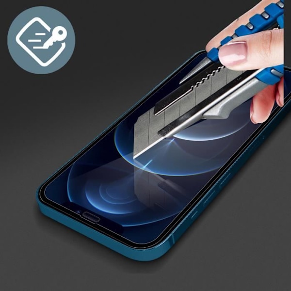 Film till Apple iPhone 12/12 Pro i anti-blått ljus organiskt glas - FORCE GLASS Transparent