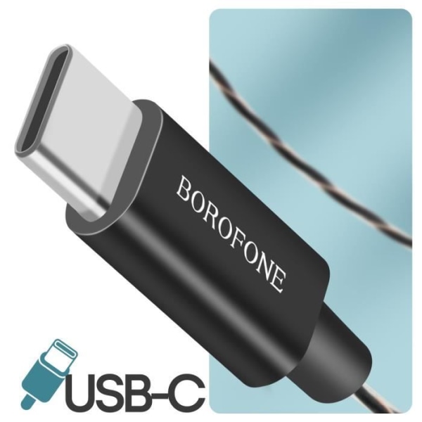 Borofone Extra Bass USB-C Sporthörlurar Svarta Svart