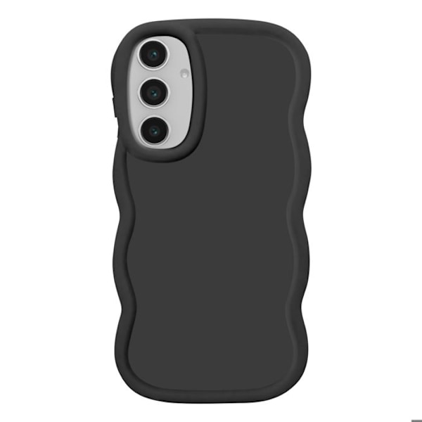 Coque för Samsung Galaxy S24 FE Silikon Chockresistente serien Candy Svart Svart