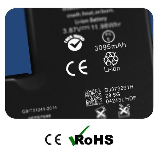 Lithium Ion batteri til iPhone 13 Pro - AVIZAR - Kapacitet 3095mAh - Kompatibel - Sort Svart