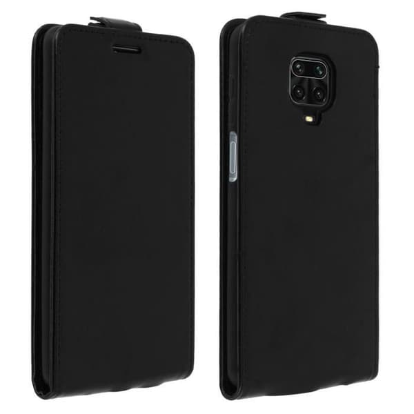 Etui - Xiaomi - Redmi Note 9S / 9 Pro / 9 Pro Max - Eco-læder - Sort - Magnetlukning Svart