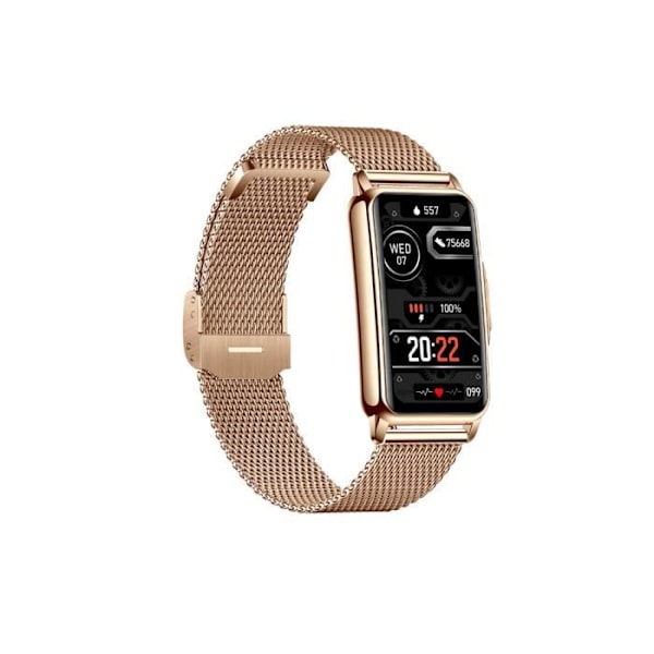 Connected Watch 5.0 med Anti-tyveri og Milanese Armbånd i Eko Gold rustfrit stål Gul