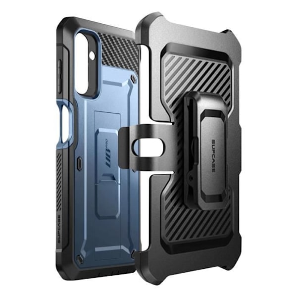 Sininen kotelo Samsung A14 5G:lle Iskunkestävä Kickstand tukivyöpidike, Supcase Blå