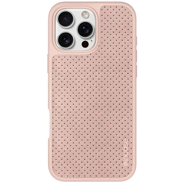 Coque MagSafe för iPhone 16 Pro Max Syntetiskt Läder Perforerat Anti-fall 3m Incase Svart Svart