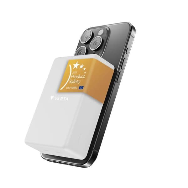Externbatteri - Varta - Mag Pro - 10.000mAh - Snabbladdning - USB-C - Vit