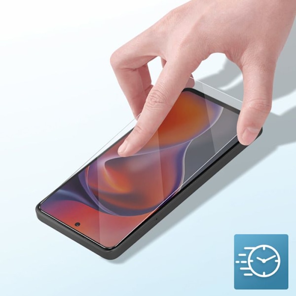 Hærdet glas til Motorola Moto G15 og G15 Power Hårdhed 9H Ridsesikker Transparent Vit
