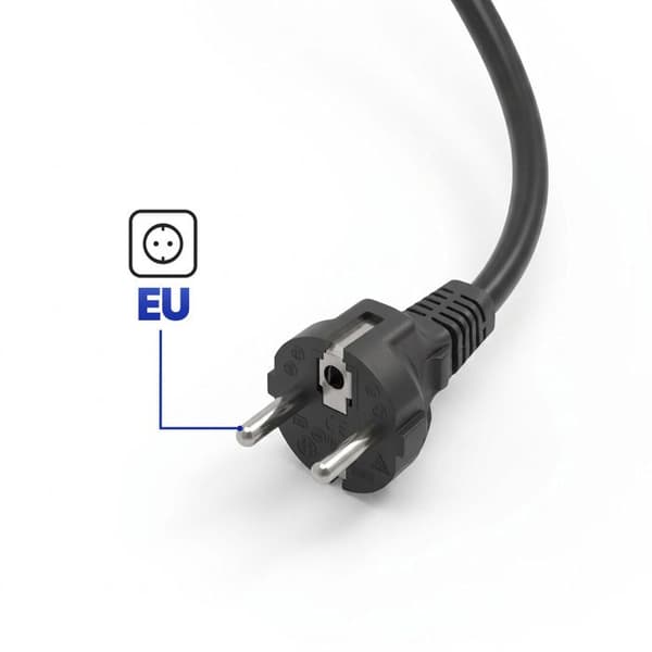 USB-C 65W väggladdare för PC Dell / Acer / Microsoft svart Svart