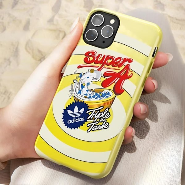 Cover til iPhone 11 Pro Silikone Gel Slim Design Adidas Gul Gul