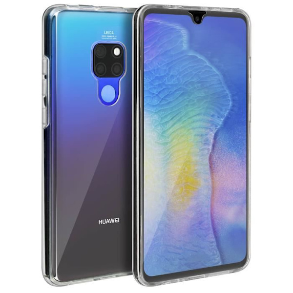 Kuori - Huawei - Mate 20 - 360° Suojaus - Ultra-ohut - Silikoni ja Polykarbonaatti Vit