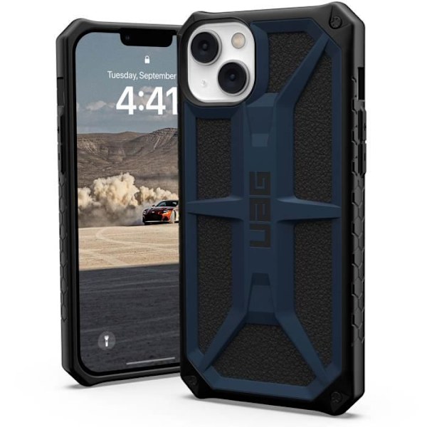 Coque - UAG - Monarch - iPhone 14 Plus - Optimal beskyttelse - 5 lag - Robust Blå