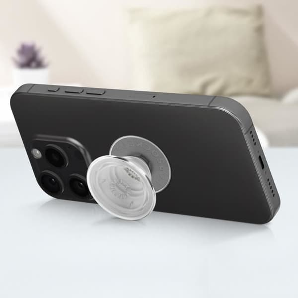 PopGrip älypuhelimeen, soittoon ja yleistukeen Popsockets läpinäkyvä Transparent