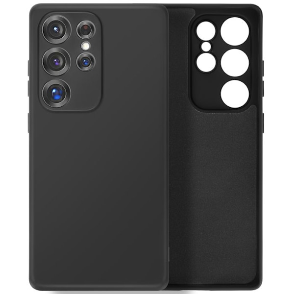 Samsung Galaxy S25 Ultra Puolijäykkä Soft-touch Antisatuma Musta Svart