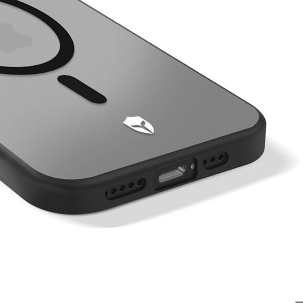 Coque MagSafe för iPhone 16e Stötsäker 3m Matt Finish Force Case Svart Svart
