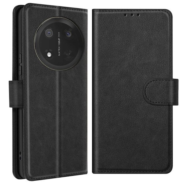 Honor Magic 7 Lite Kansi Lompakko ja Videotuki Musta Svart