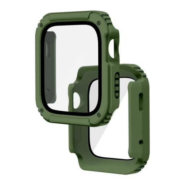 Fuld beskyttelse Hærdet glas Apple Watch Series 3/2/1 38mm Khaki Svart