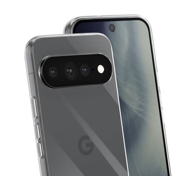 Slim Cover til Google Pixel 11 med Hævede Kanter Qi Kompatibel Transparent Vit