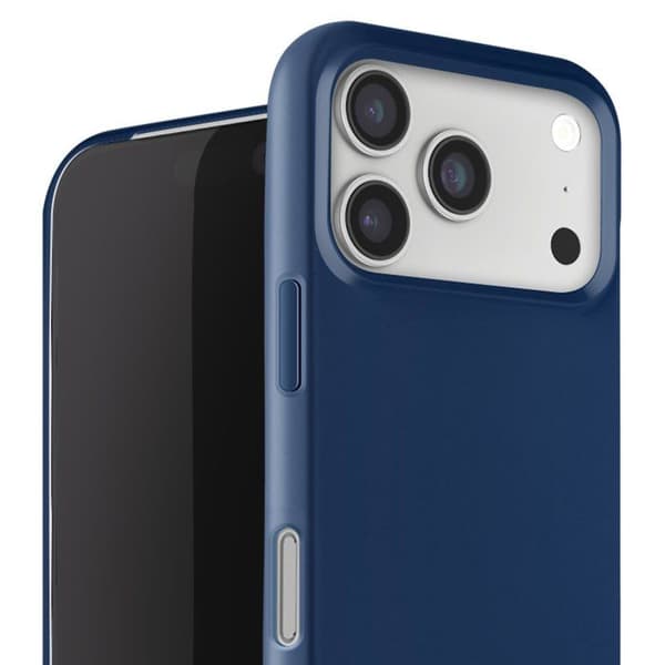 Cover - UNDERRETTE - iPhone 17 Pro - Silikone - Blød Berøring - Nakkebånd Blå Blå