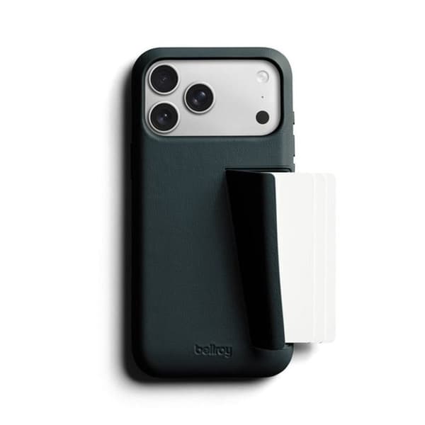 iPhone 18 Pro Max / iPhone 17 Pro Max Nahkakotelo Sarja 3 Korttipidikkeellä Bellroy Vihreä Grön