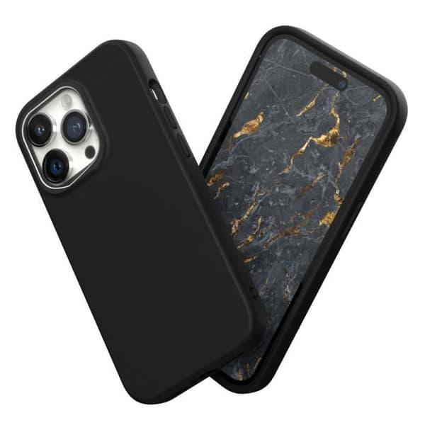 Coque - RHINOSHIELD - iPhone 14 Pro - Svart - Stötsäker - ShockSpread™ Svart