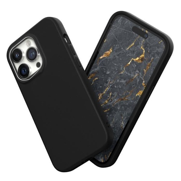 Kotelo - RHINOSHIELD - iPhone 14 Pro - Musta - Pudotuksenkestävä - ShockSpread™-tekniikka Svart