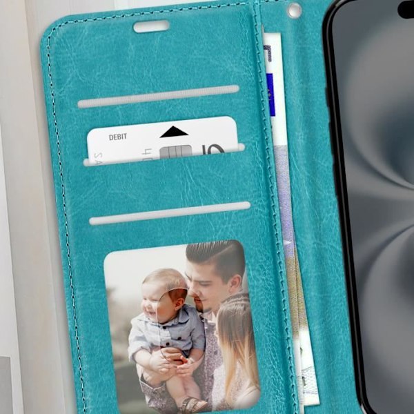 "Iphone 16 Plus Lompakko Kotelo Hihnalla Mayaxess Musta" Svart