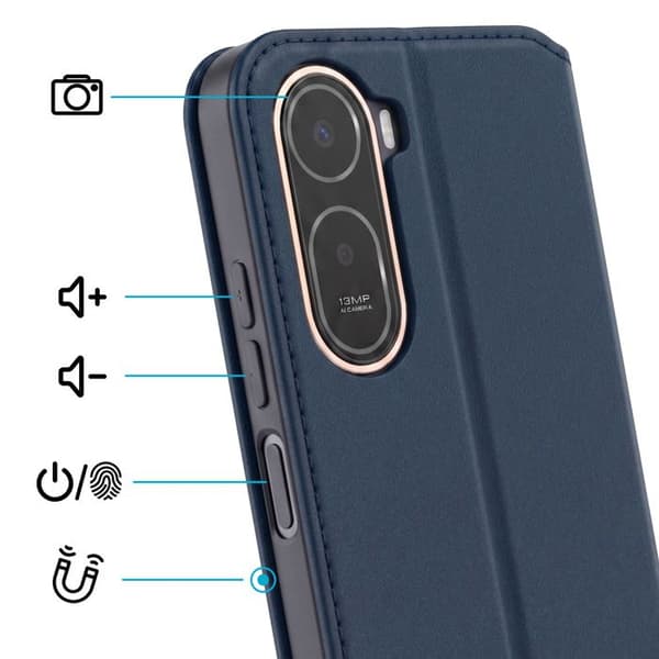 Fodral för Xiaomi Redmi A7 Pro Plånbok med Videostöd Blå Blå