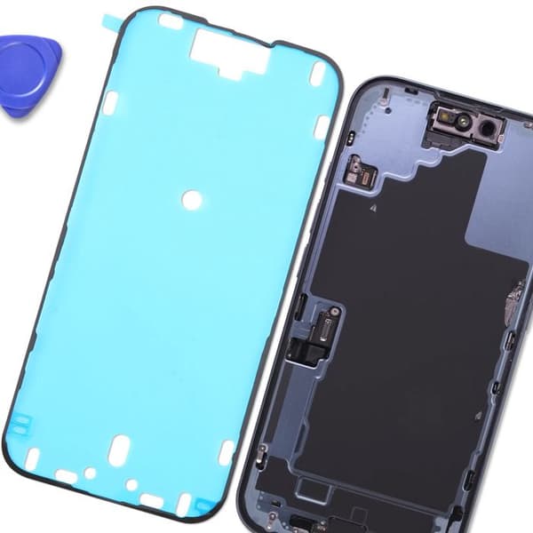 Ersättningsskärm självhäftande för iPhone 16, solid fäste, transparent Vit