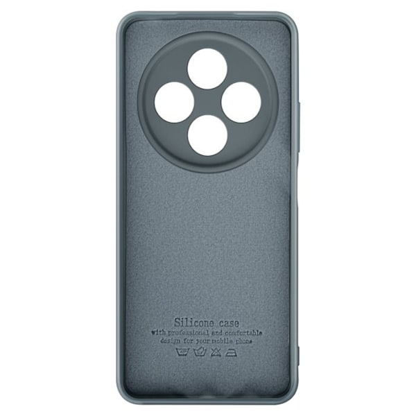 Coque för Xiaomi Redmi 14C Semi-hård Soft-touch Anti-spår Mörkgrå Grå