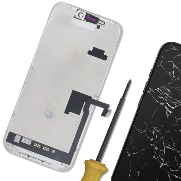 OLED Fullskärm + Touchglas för iPhone 16 Pro Svart Svart