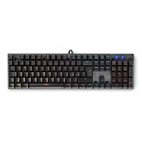 Nedis Wired Gaming Keyboard | GKBDM110BKND |Svart Svart