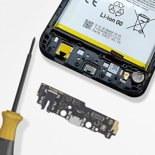 Opladningsstik - RELIFE - Xiaomi Redmi A2 - USB-C - Mikrofon - Black Jack-stik Svart