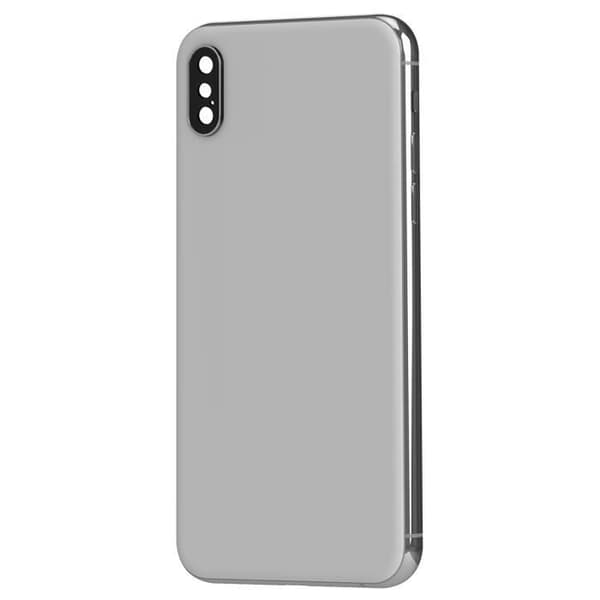 Chassi iPhone XS Max - AVIZAR - Grå - Bakglas för utbyte - 100 g - Estetisk reparation Vit