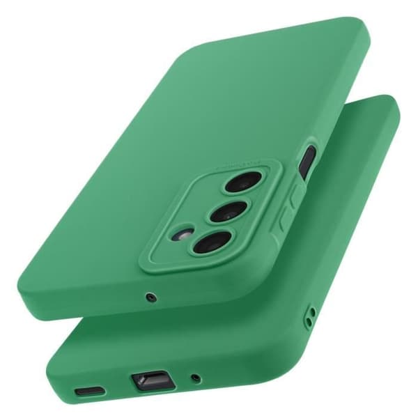 Coque - Samsung - Galaxy A16 - Silikone Blød - Kamera Blockeret - Grøn Grön