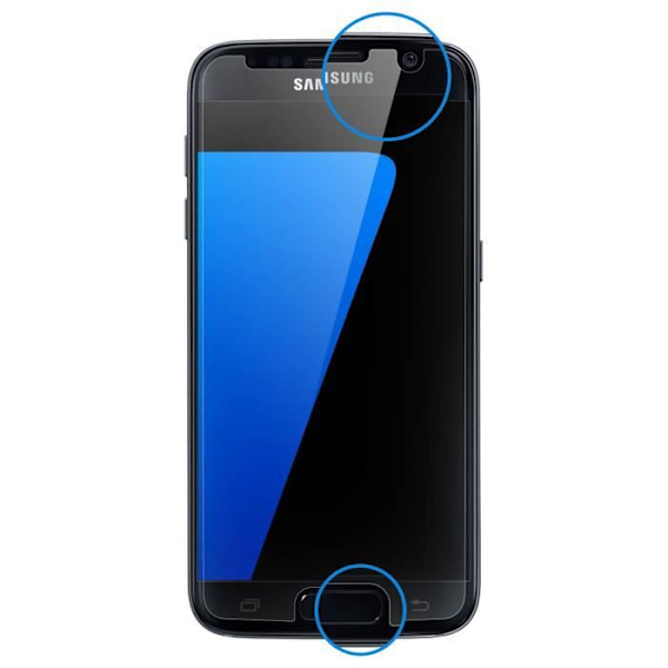 Näytönsuojakalvo Samsung Galaxy S7:lle - AVIZAR - Läpinäkyvä - Naarmuuntumaton - Esileikattu Transparent
