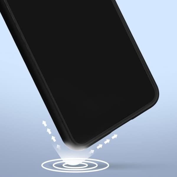 Samsung Galaxy S23 fodral - AVIZAR - Halvstyv silikon - Svart soft-touch finish