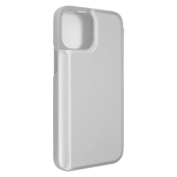 Clear View-fodral - Apple - iPhone 13 - Grå silver - Spegelklaff - Videostöd Silvergrå