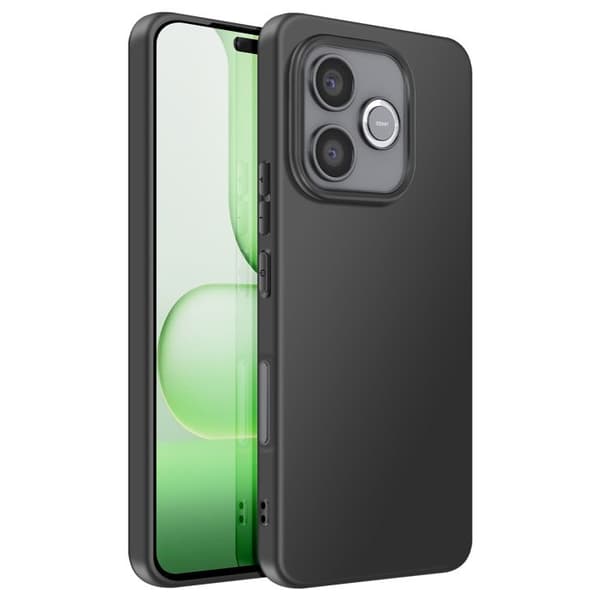 Cover til Honor 600 Lite Blød Silikonebeskyttelse Mayaxess Sort Svart