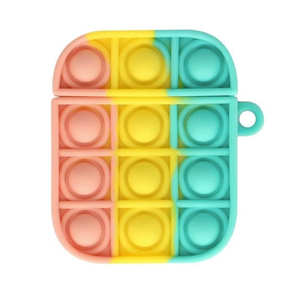 Airpods Fodral - AVIZAR - Bubble Pop - Silikon - Flerfärgad - 2 delar Flerfärgad