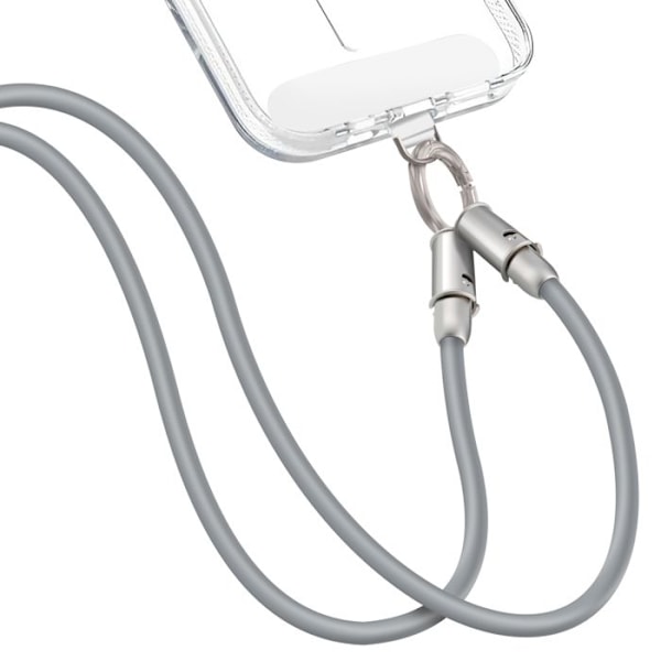 Tour de Cou 2 i 1 med USB-C til Lightning Kabel Længde 1.2m LinQ Grå Grå