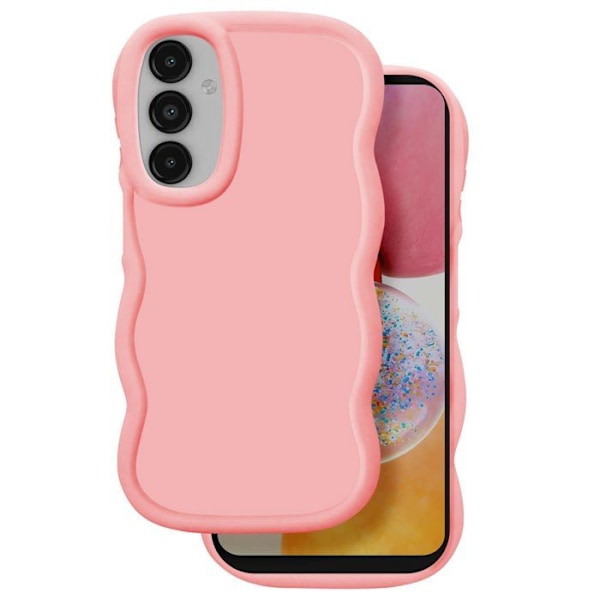 Coque Candy for Samsung Galaxy A14 4G ja A14 5G Iskunkestävä Vaaleanpunainen Rosa
