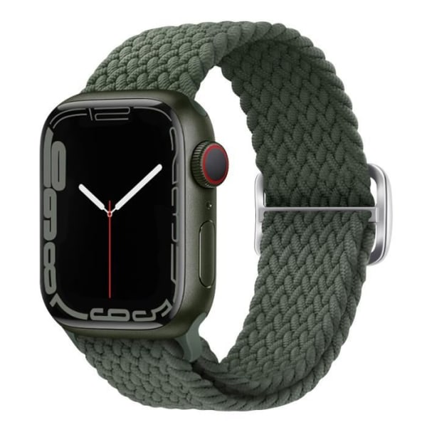 Rem för Apple Watch 41 mm / 40 mm / 38 mm Andas flätad nylon khakigrön