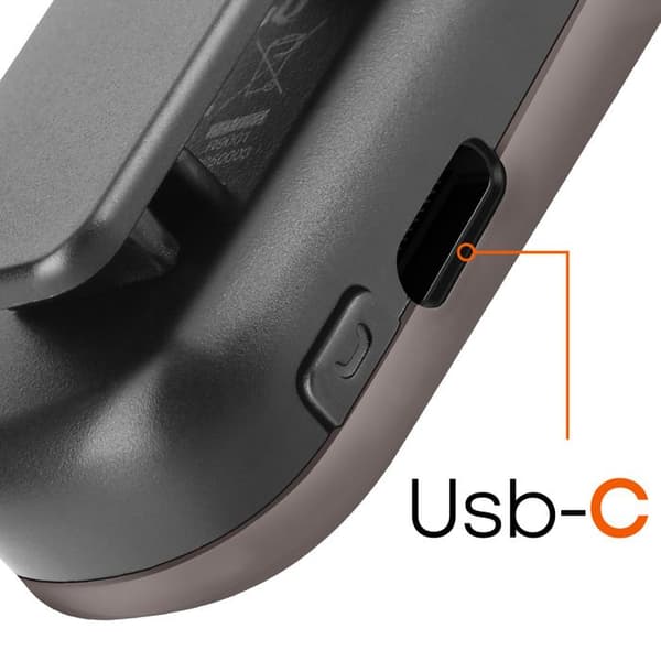 Bluetooth headset - LinQ - Black - Battery life 20h - Retractable cable - LED screen Svart