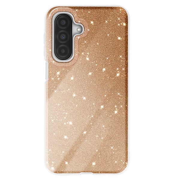 Glitrende Stødabsorberende Etui til Samsung Galaxy A26 Guld Gul