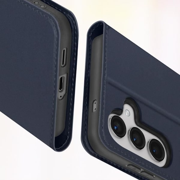 Etui til Samsung Galaxy S24 - AVIZAR - Kortholder Video Support Slim Design - Blå Blå