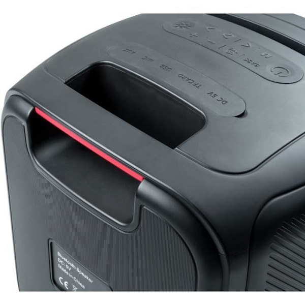 Bluetooth-kaiutin - BIGBEN - Kuutiomuoto - 200 W, Valotehosteet, USB, Micro-SD, USB-C Li-on-akku Svart