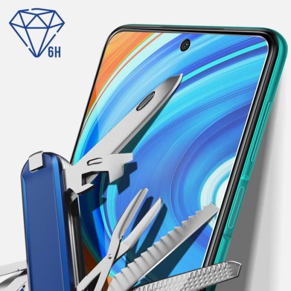 Film Redmi Note 9 Pro Max / 9 Pro / 9S Flexibelt Glas 6H 3mk Flexibelt Glas Lite Vit