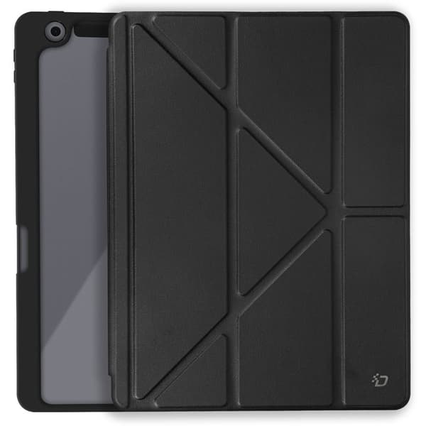 iPad 10.2 Etui - Dux Ducis - Sort - Multi-vinkel støtte - Stødabsorberende beskyttelse - Moderne design Svart