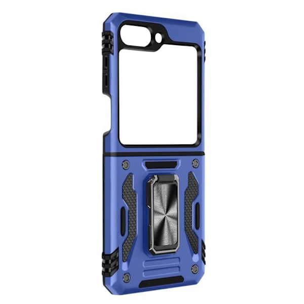 Ringetui til Samsung Galaxy Z Flip 5 Shockproof ArmoRing Bump Series Midnight Blue Blå